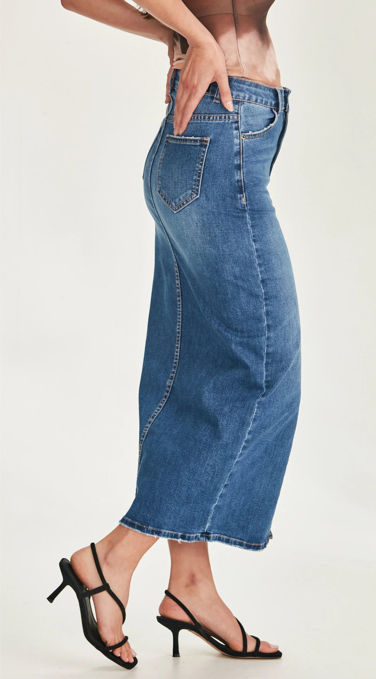 Junkfood Jeans Hazel Skirt - Blue