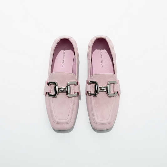 Tamara London Borge Loafer - Dusky Pink Suede