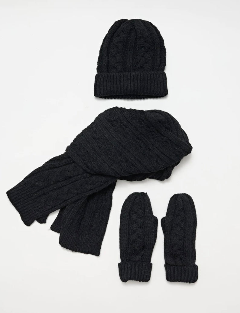 Stella + Gemma Scarf / Mitten / Beanie set