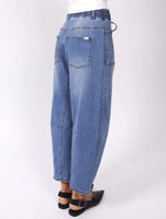 Monaco Leo Barrel Jeans - Blue