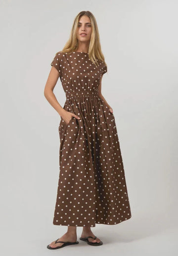 Stella + Gemma Dion Dress - Chocolate Spot