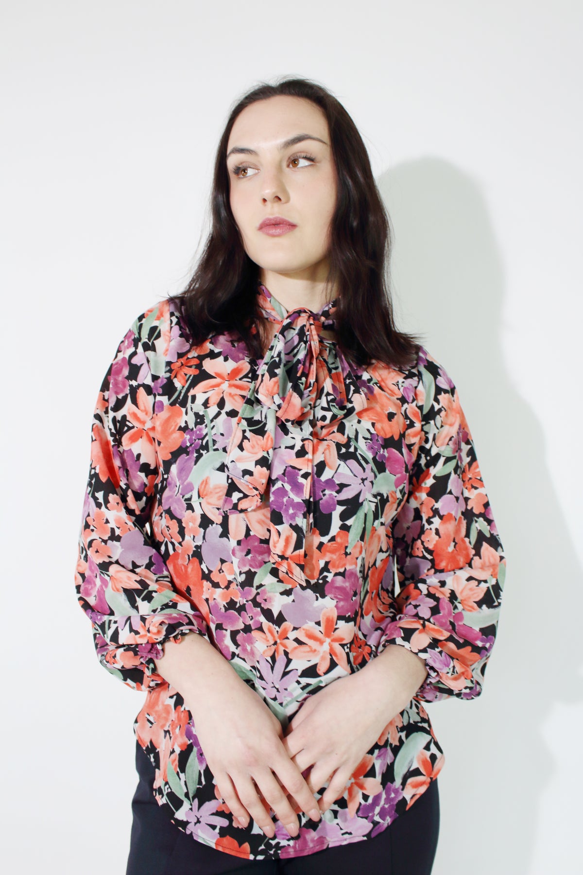 Jaclyn M Emma Bow Blouse