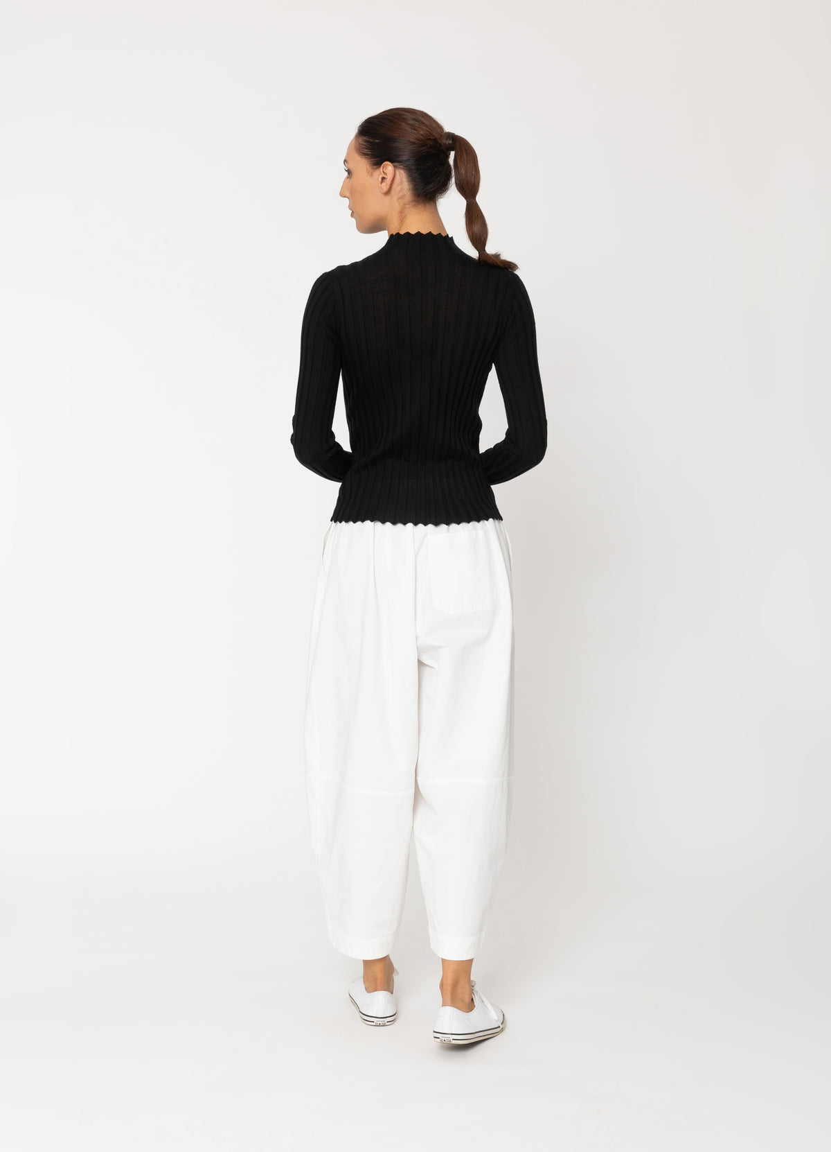 Two By Two Merino Derby Top - Black