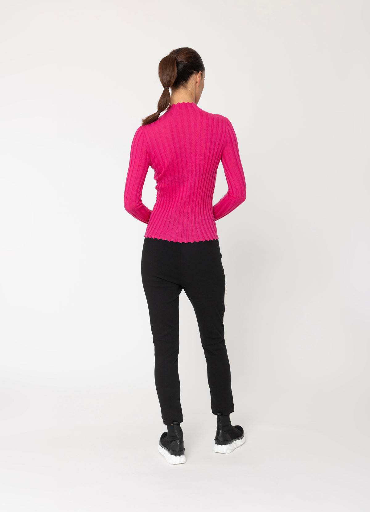 Two By Two Merino Derby Top - Hot Pink