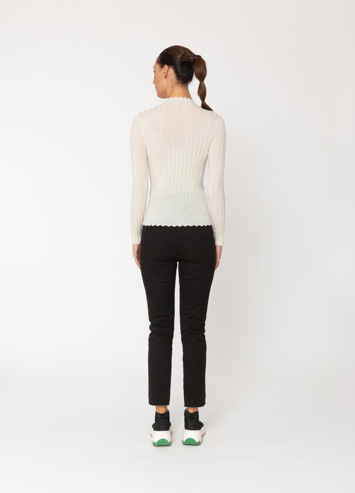Two By Two Merino Derby Top - Winter White