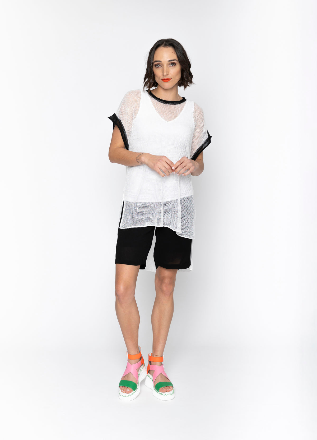 Blacklist Lorenza Tunice - White w Black Trim