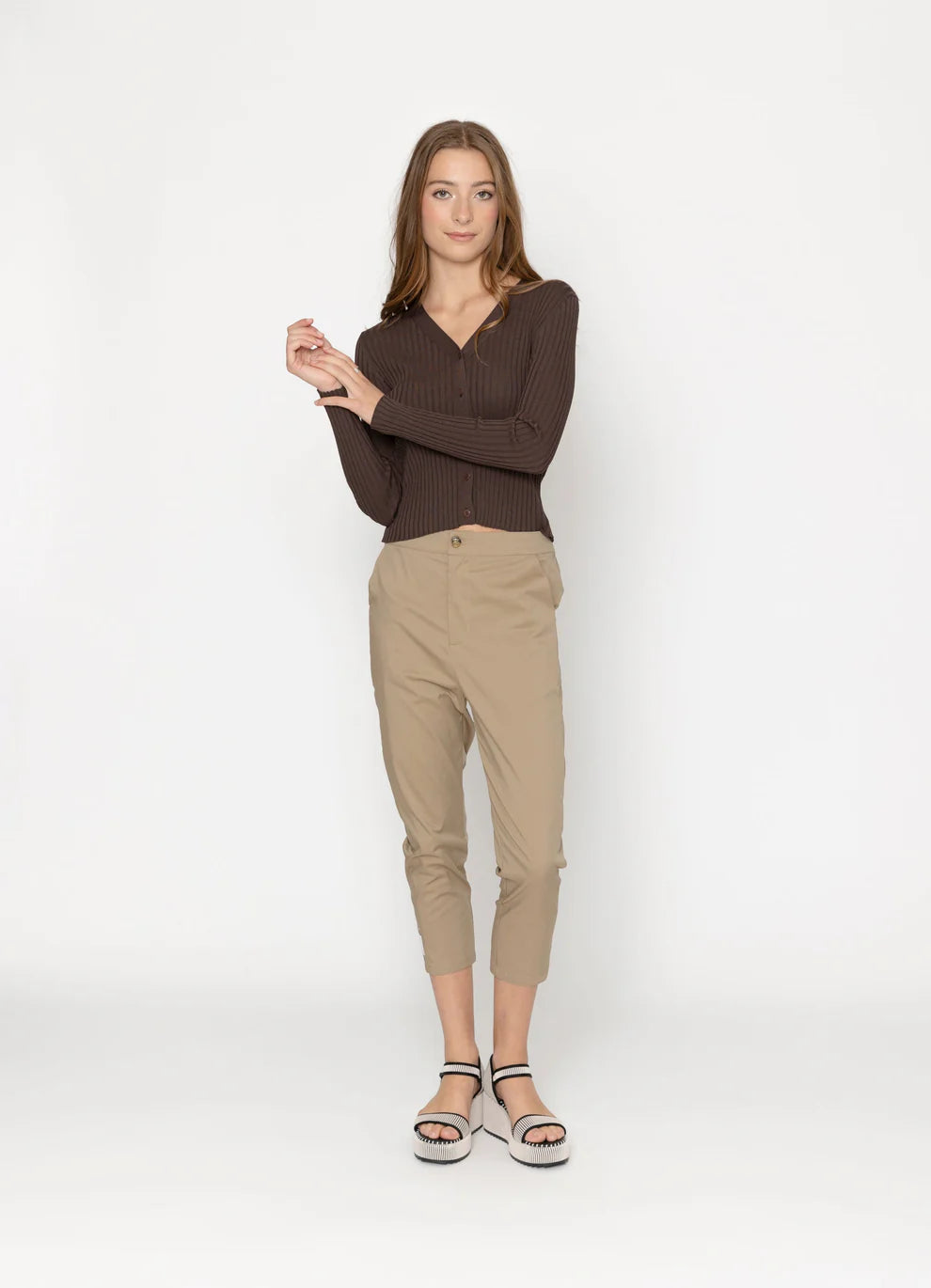 Two By Two Mia Cardigan - Coffee