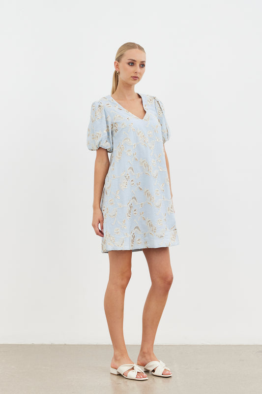 Karma Harmony Mini Dress - Baby Blue