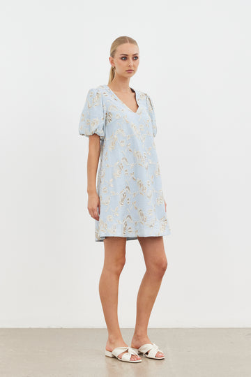 Karma Harmony Mini Dress - Baby Blue