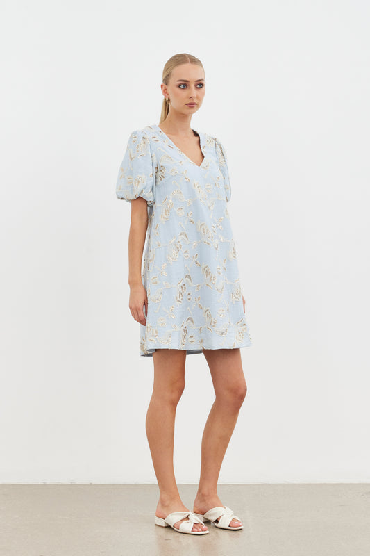 Karma Harmony Mini Dress - Baby Blue
