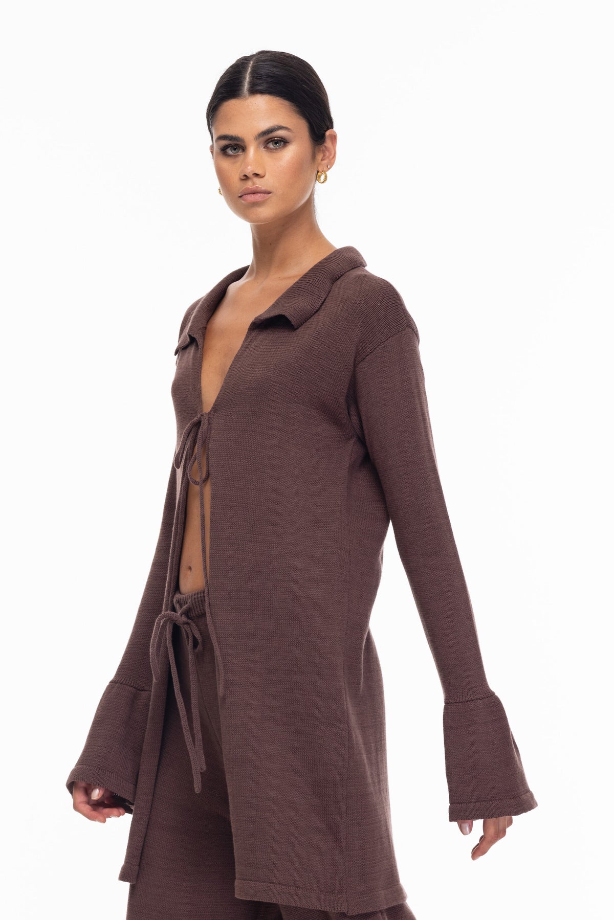 Blak Knit Alma Blazer - Chocolate