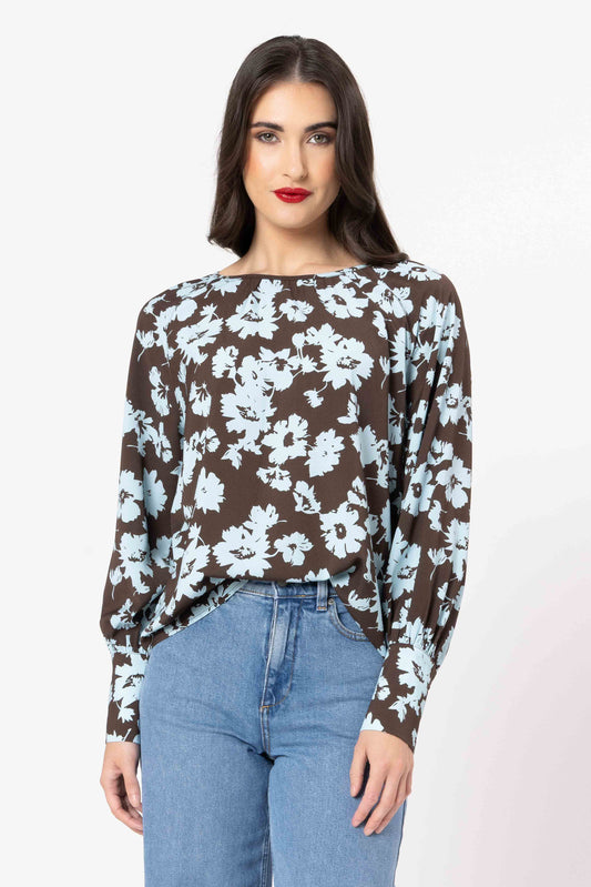 Leila + Luca Centered Top - Powder Bloom