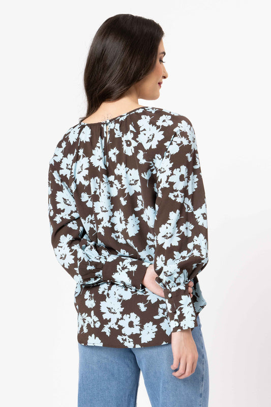 Leila + Luca Centered Top - Powder Bloom
