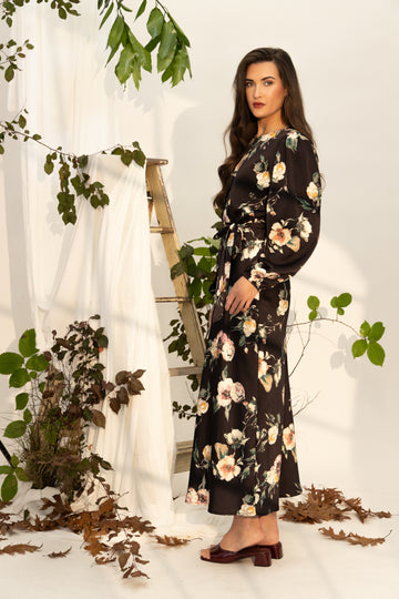 Leila & Luca Monaco Dress - Ink Bloom