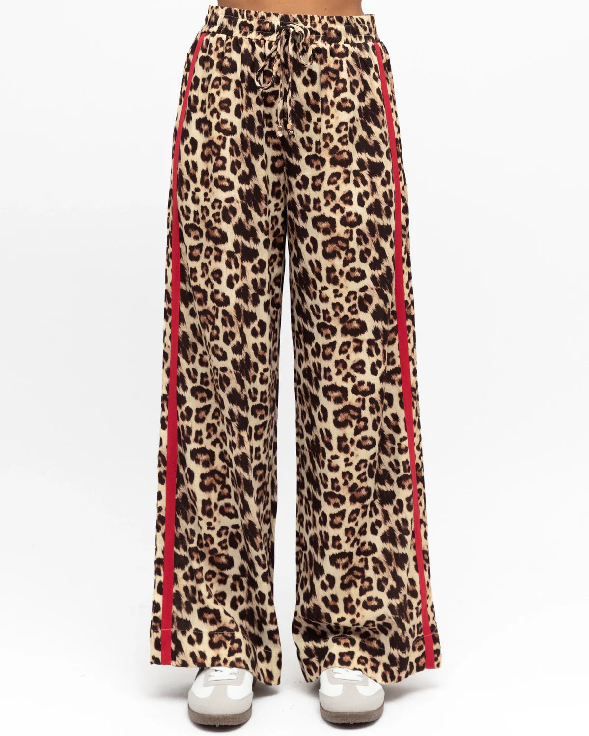 Label Of Love Leopard Contrast Pants