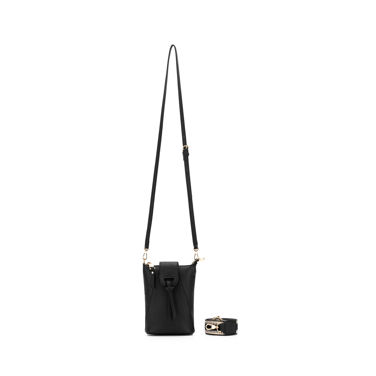 Black Caviar Lainey Phone Crossbody Bag