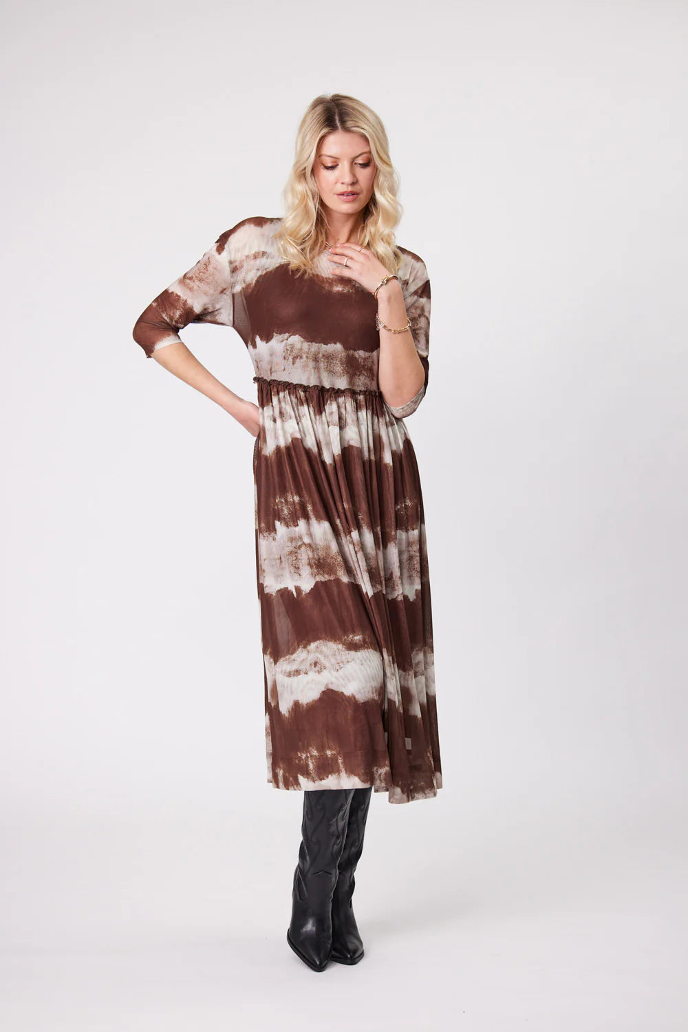 Lemon Tree Sarai Dress - Dark Mocha