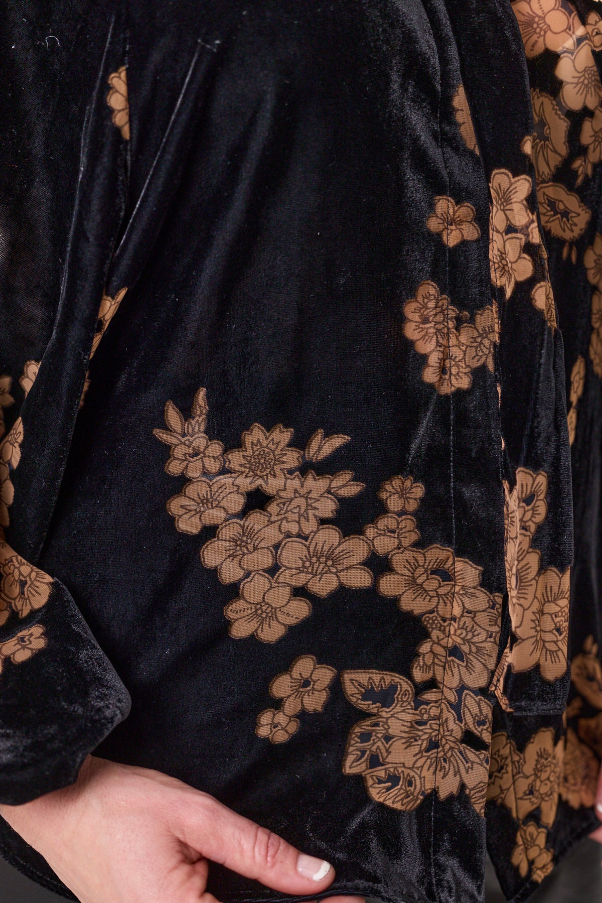 Libertine Shadow Blouse - Midnight Bloom