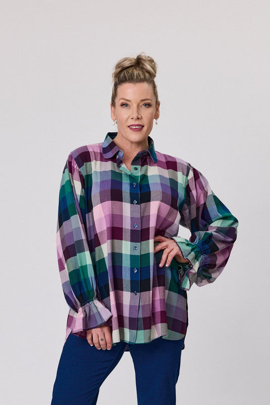 Libertine Dutton Blouse - Teal Plum