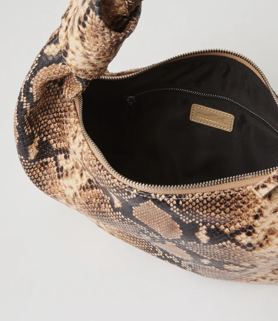 Mollini Effie Bag - Brown Snake