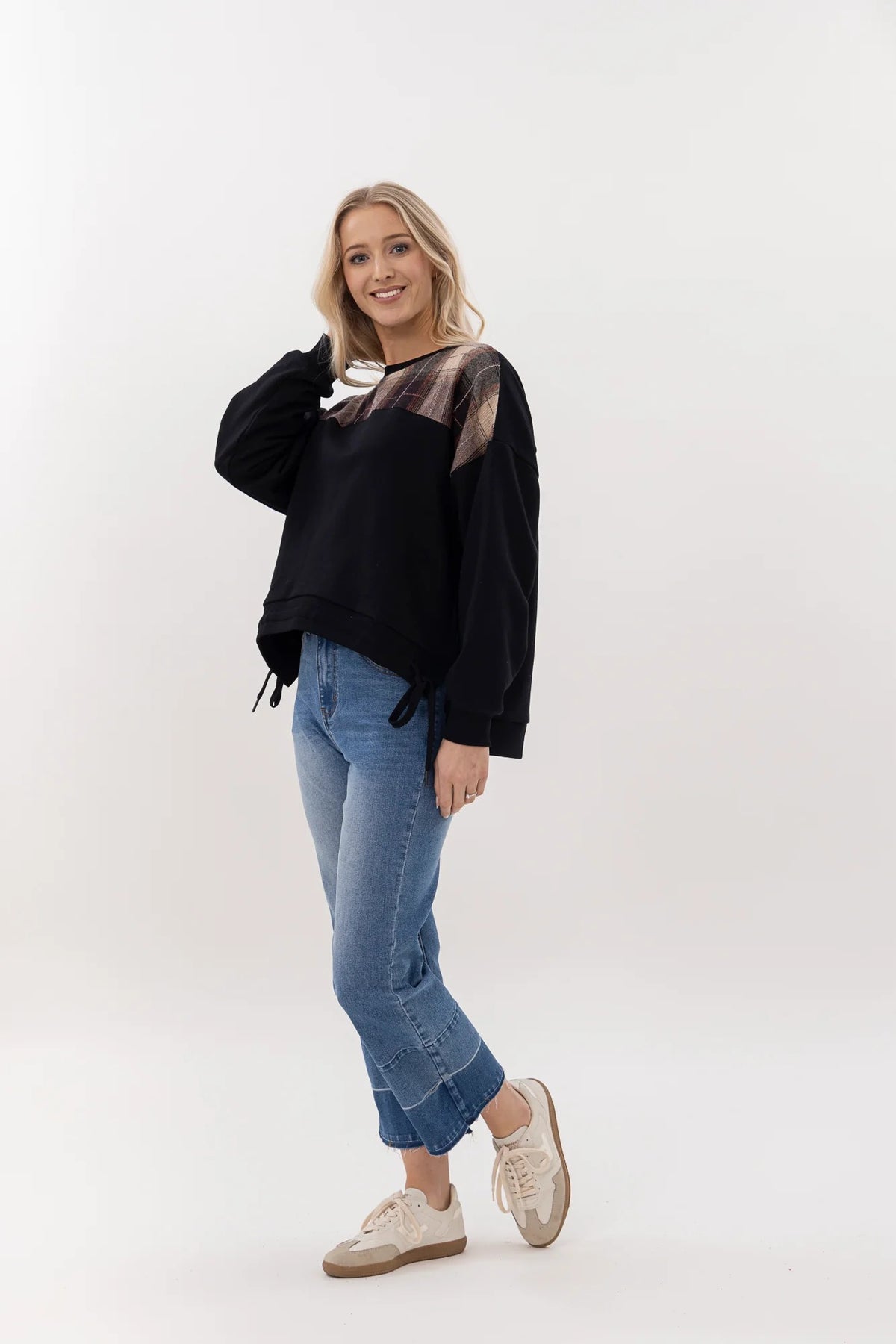 Mi Moso Kylie Sweat - Plaid Insert