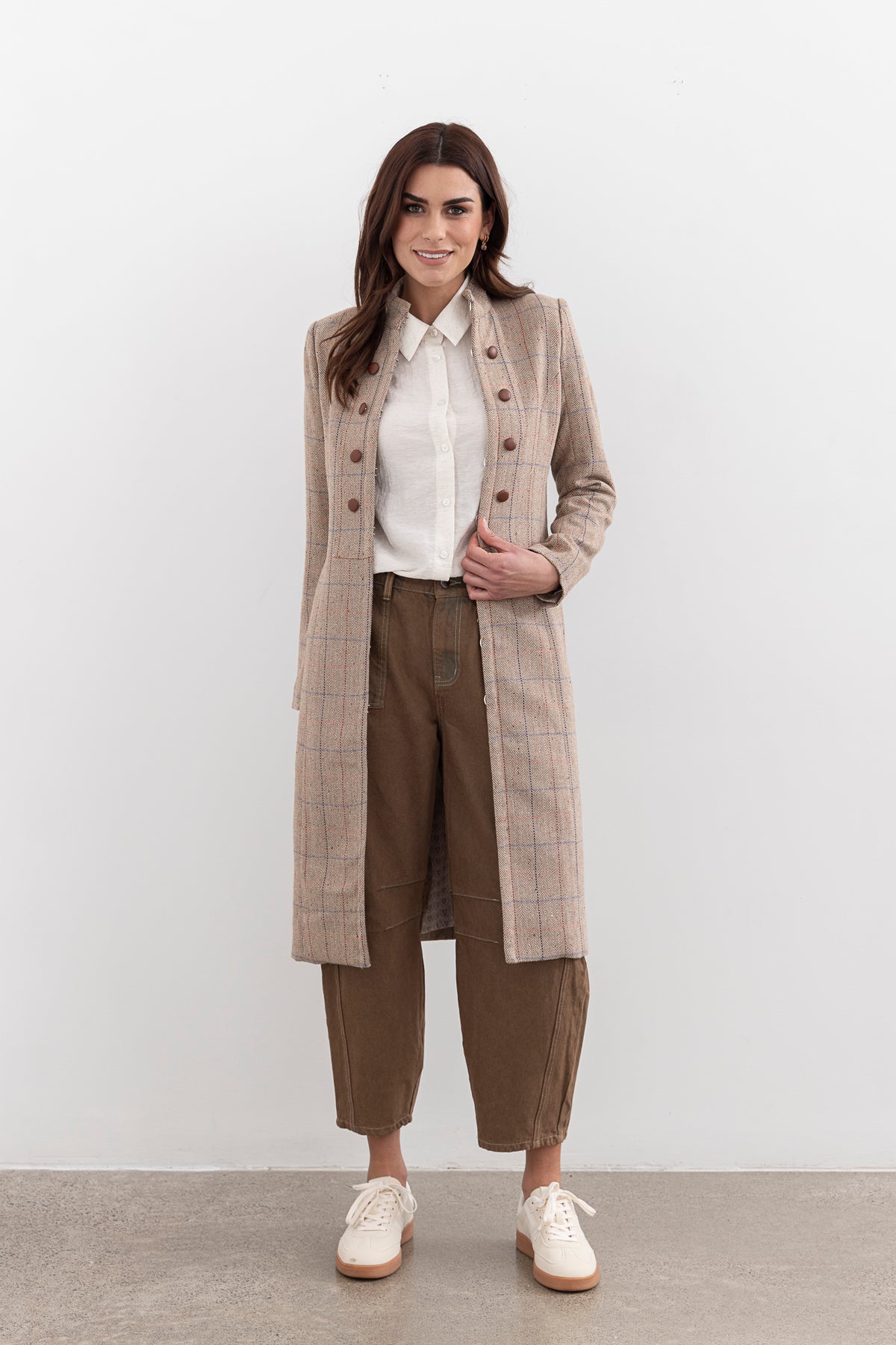 Moss Camila Coat - Plaid