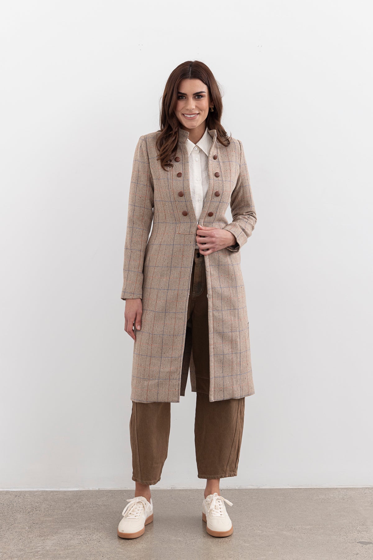 Moss Camila Coat - Plaid