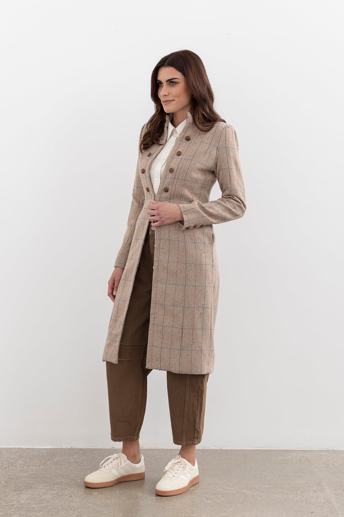 Moss Camila Coat - Plaid