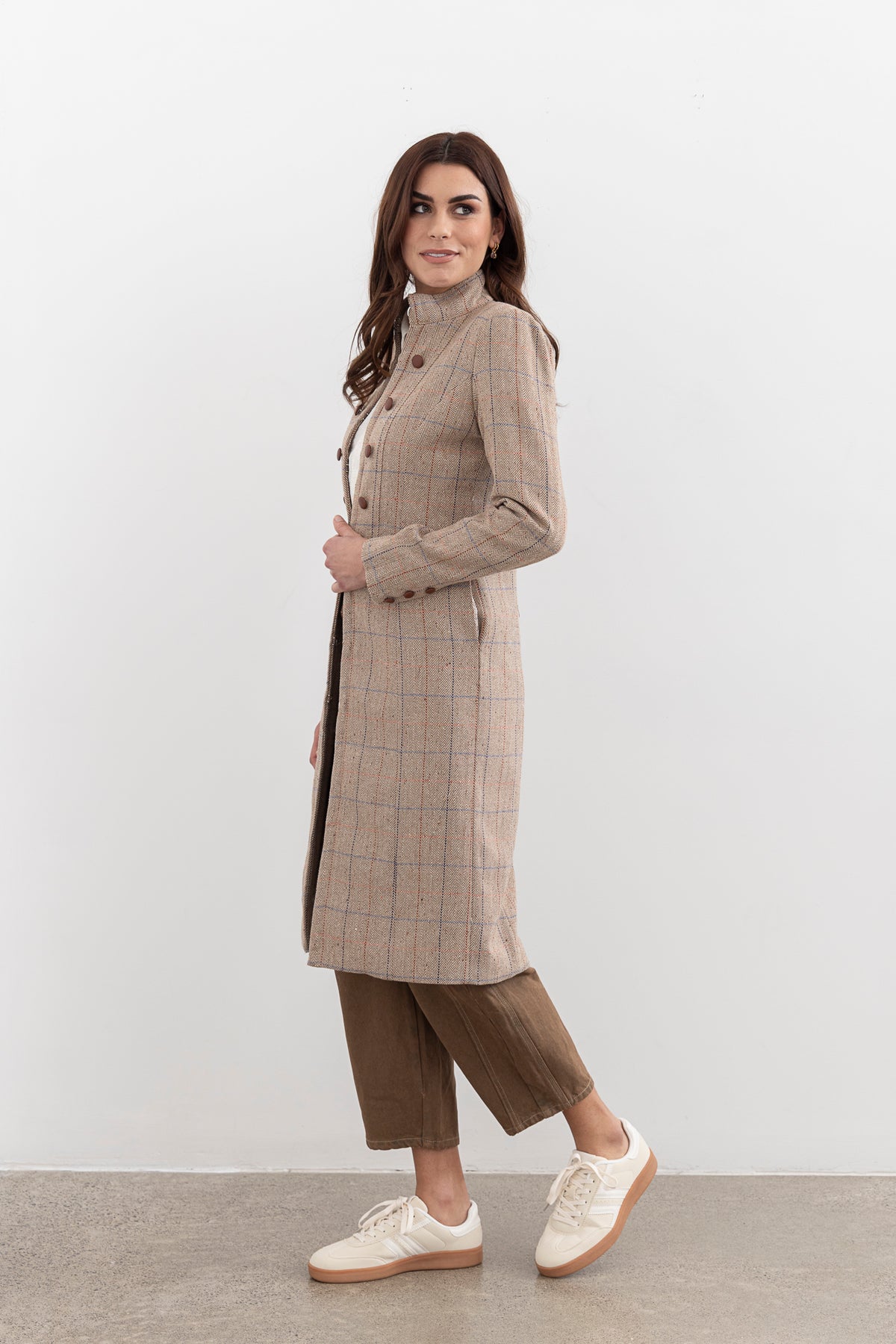 Moss Camila Coat - Plaid