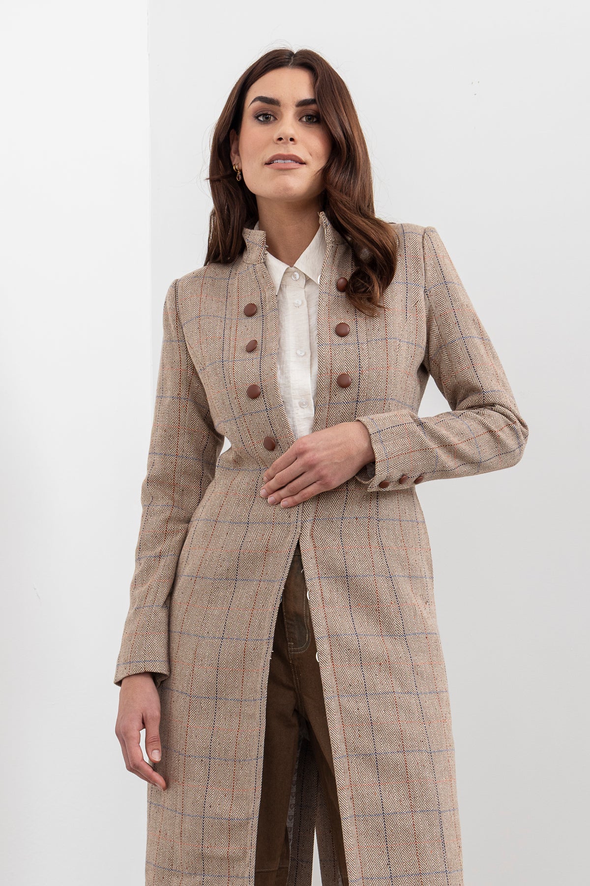 Moss Camila Coat - Plaid