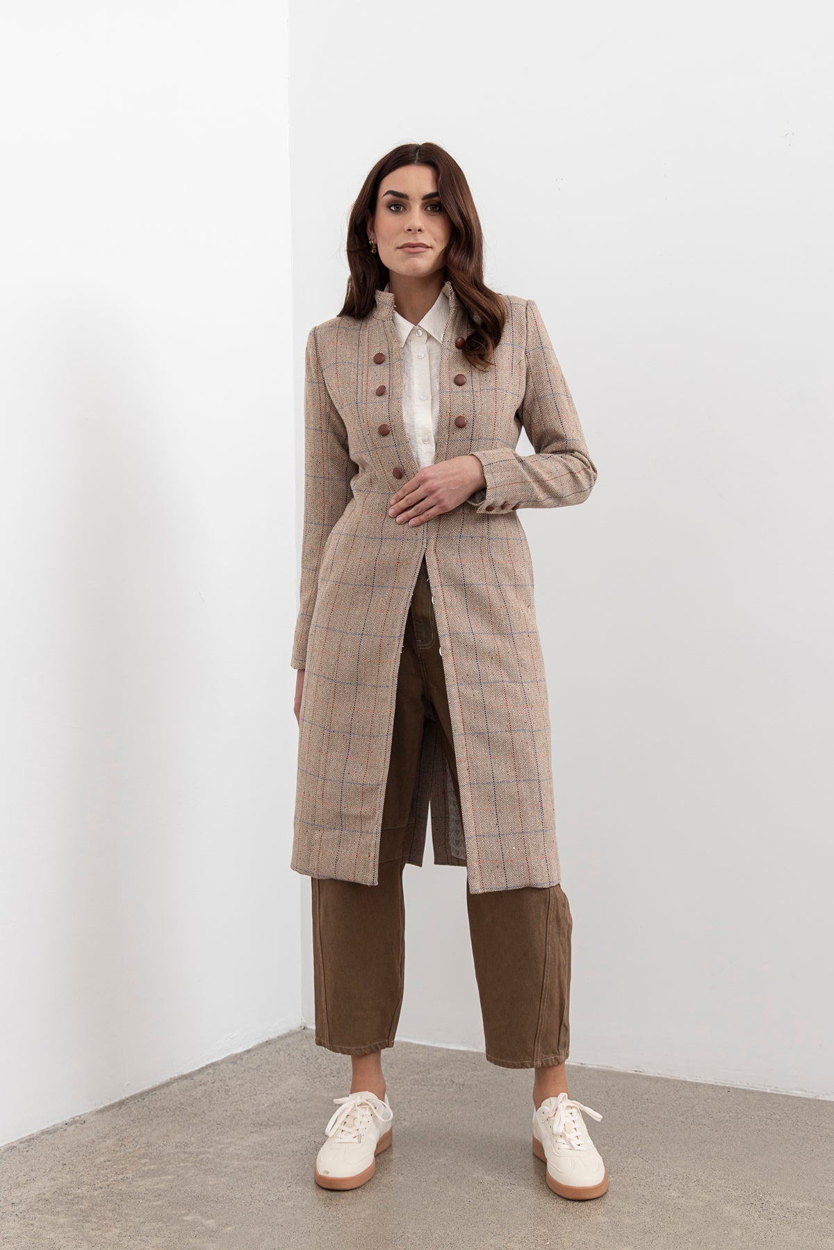 Moss Camila Coat - Plaid