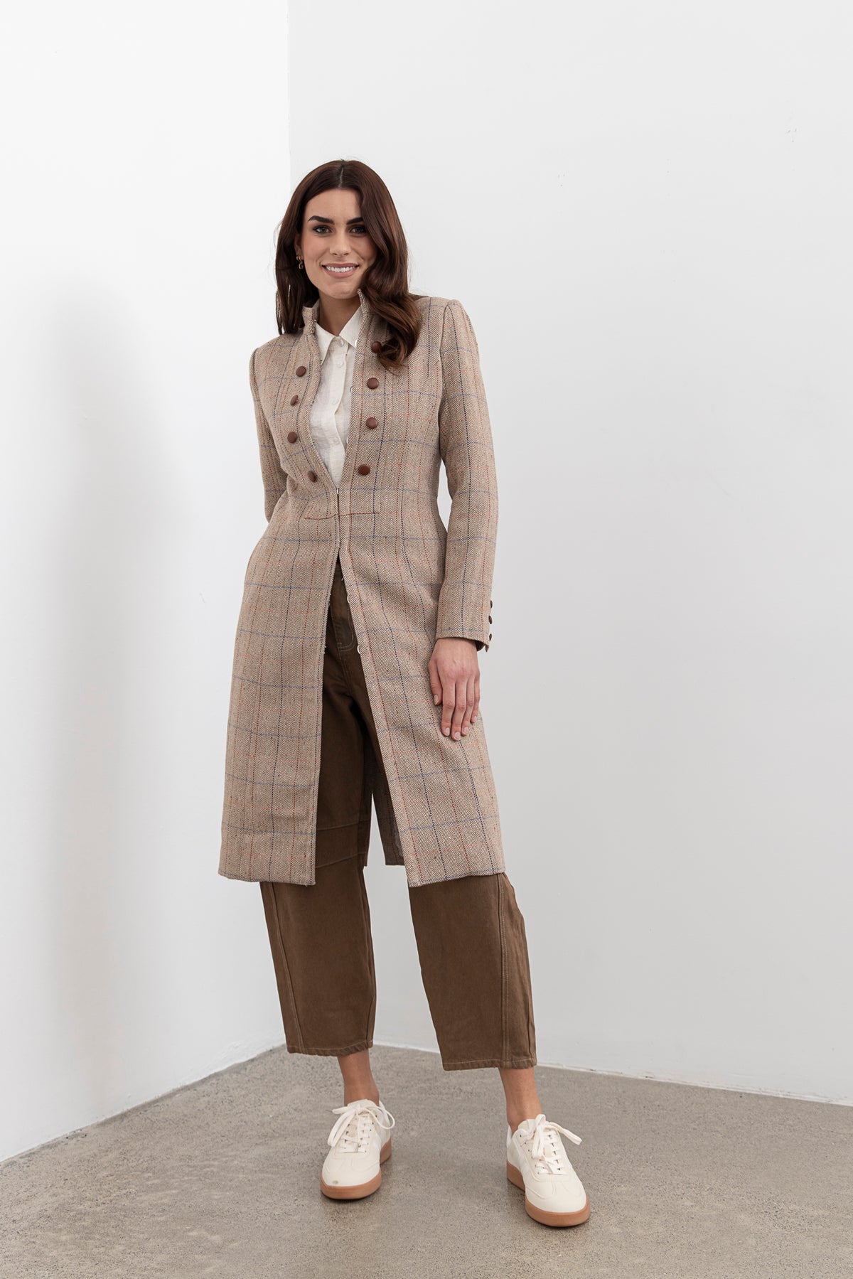 Moss Camila Coat - Plaid