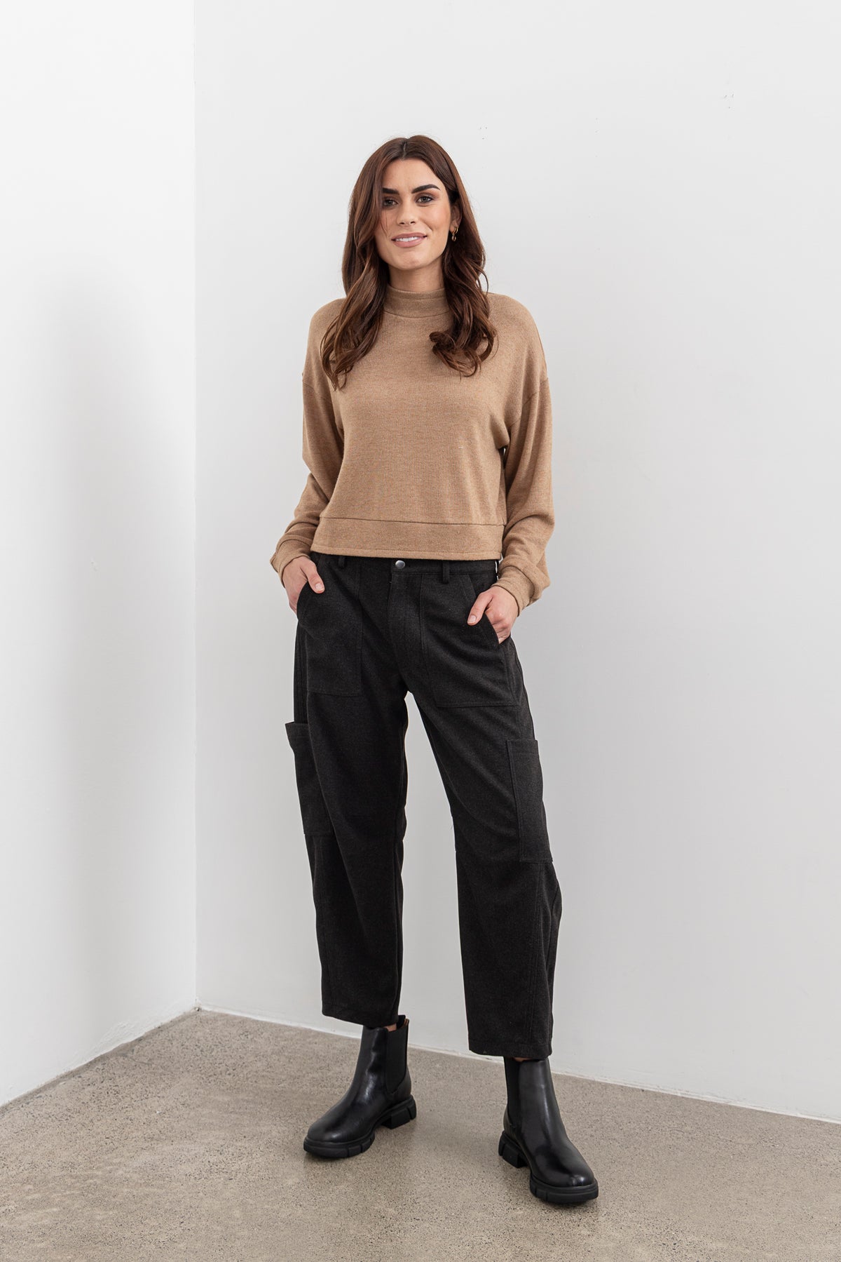Moss Lexi Pant - Charcoal