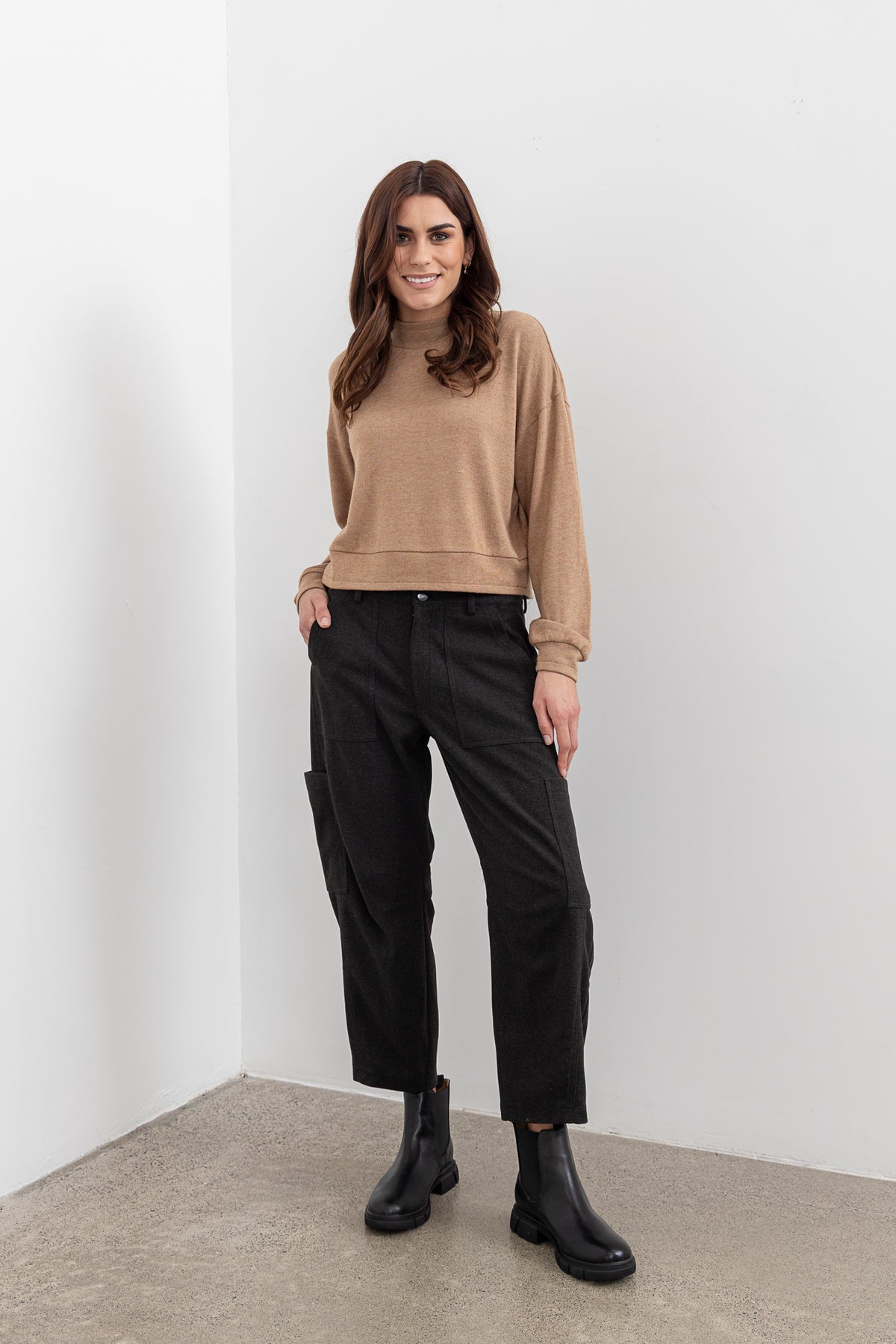 Moss Lexi Pant - Charcoal