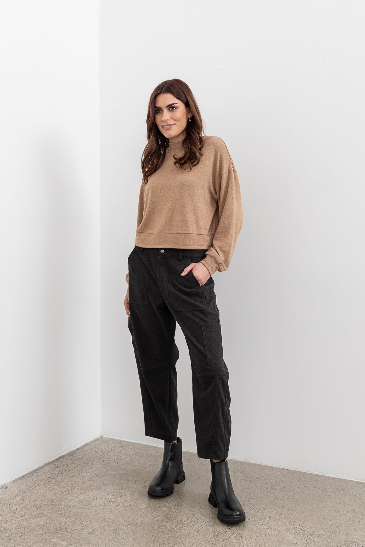 Moss Lexi Pant - Charcoal