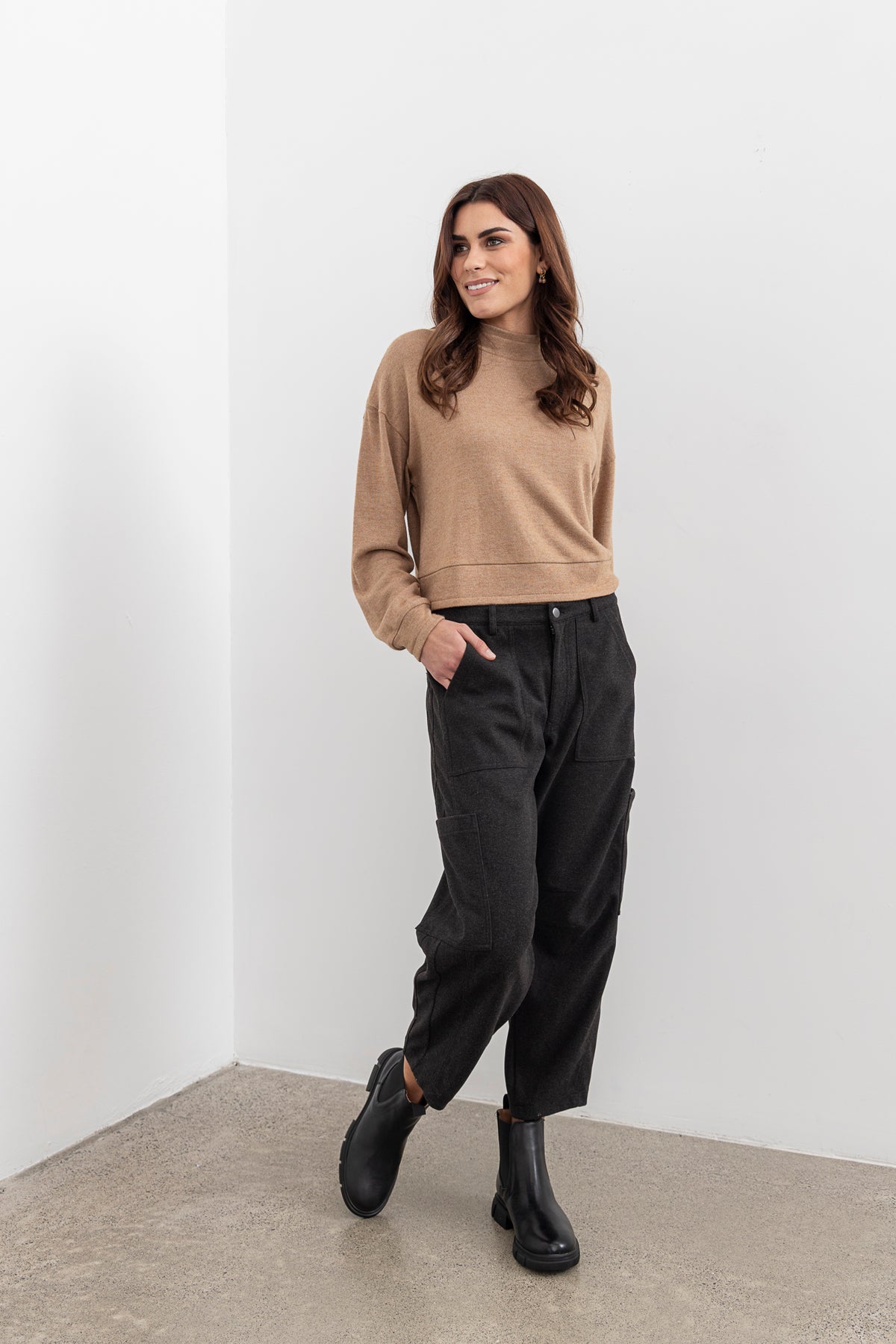 Moss Lexi Pant - Charcoal