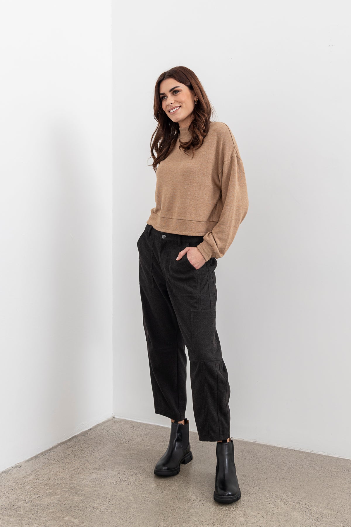 Moss Lexi Pant - Charcoal