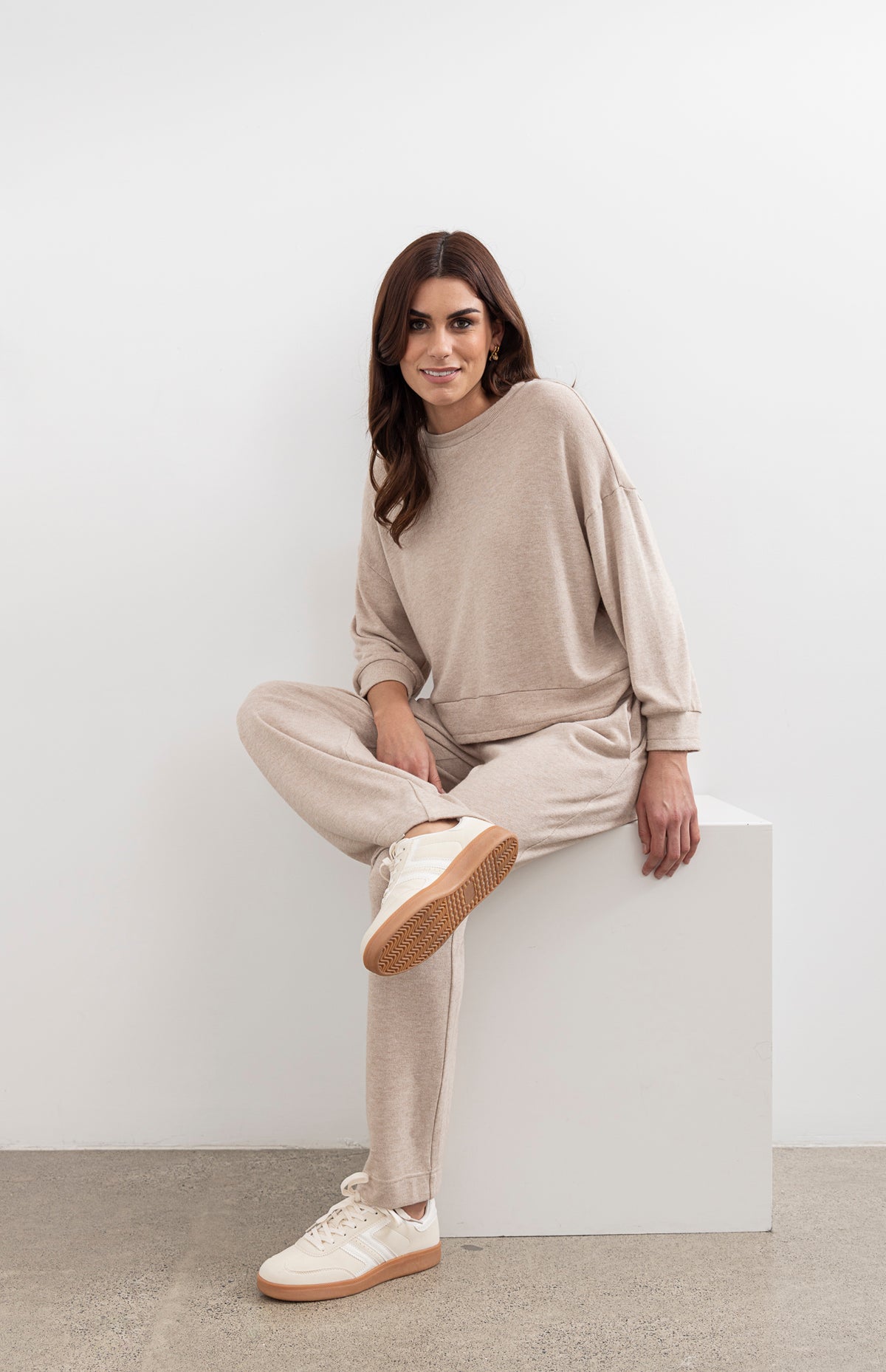 Moss Shelby Loungewear Top - Oat