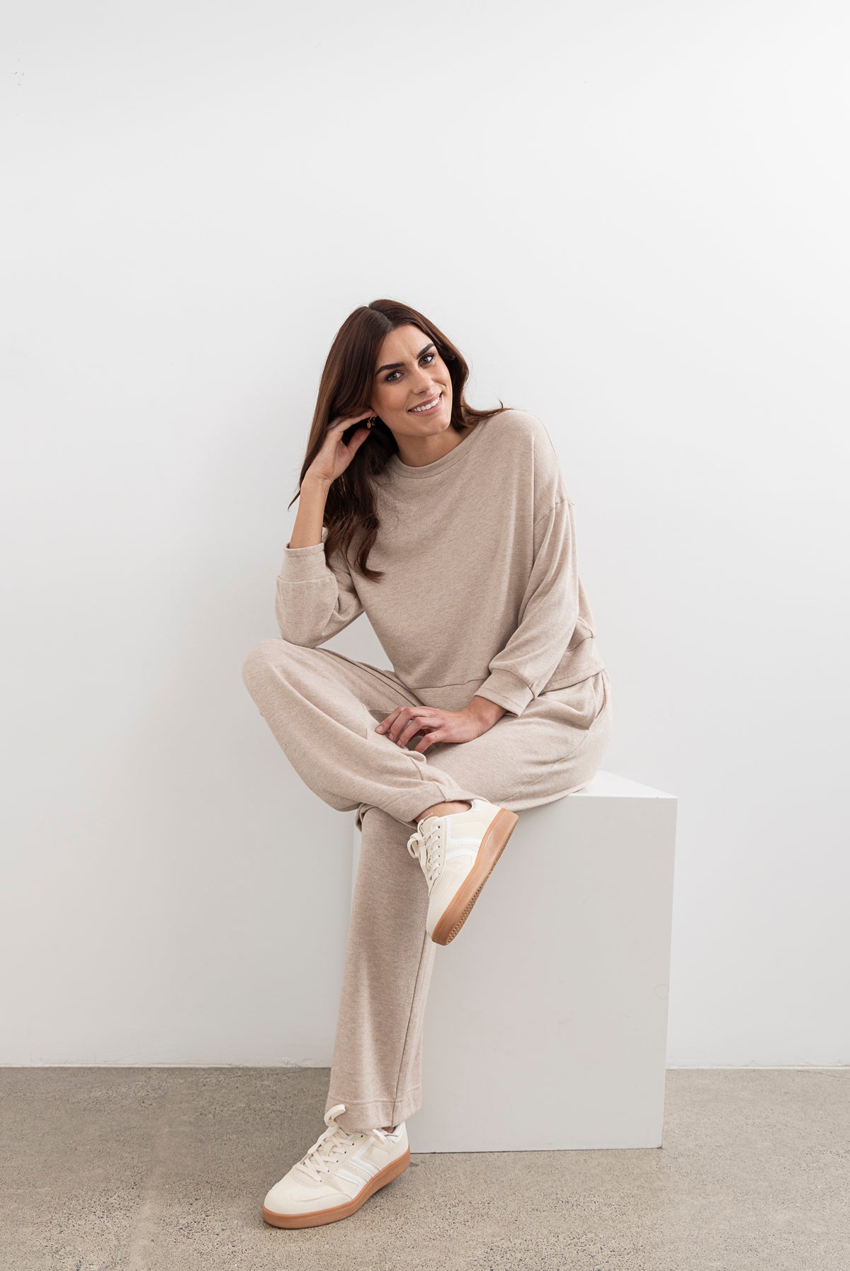 Moss Shelby Loungewear Top - Oat