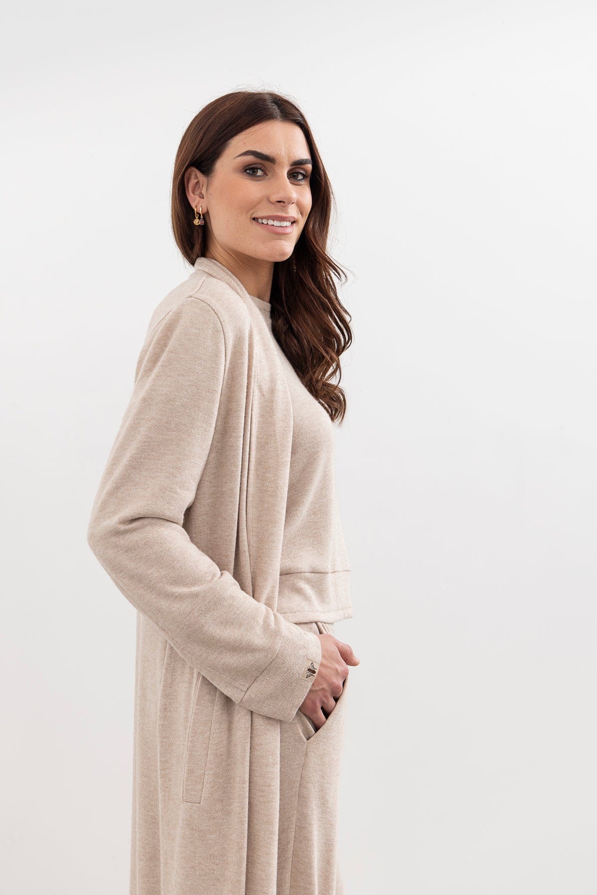 Moss Shelby Loungewear Coatigan - Oat