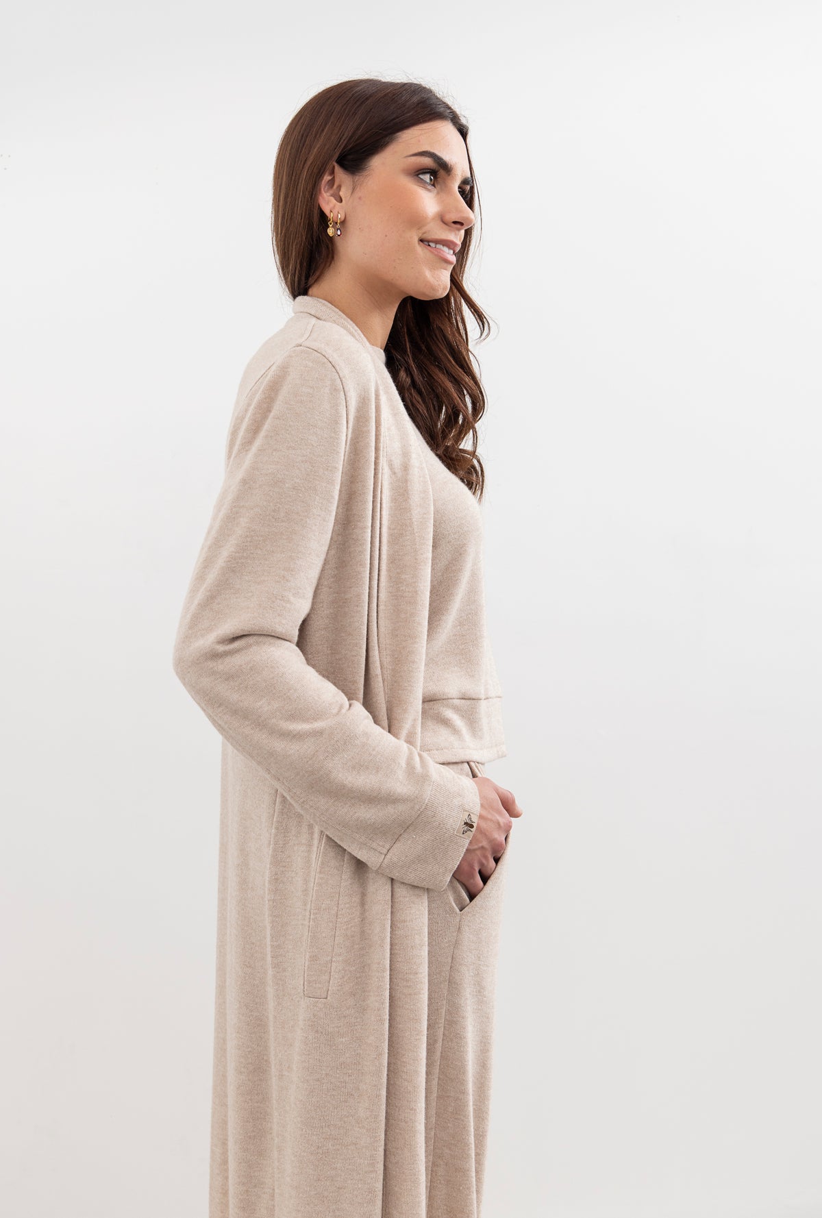 Moss Shelby Loungewear Coatigan - Oat
