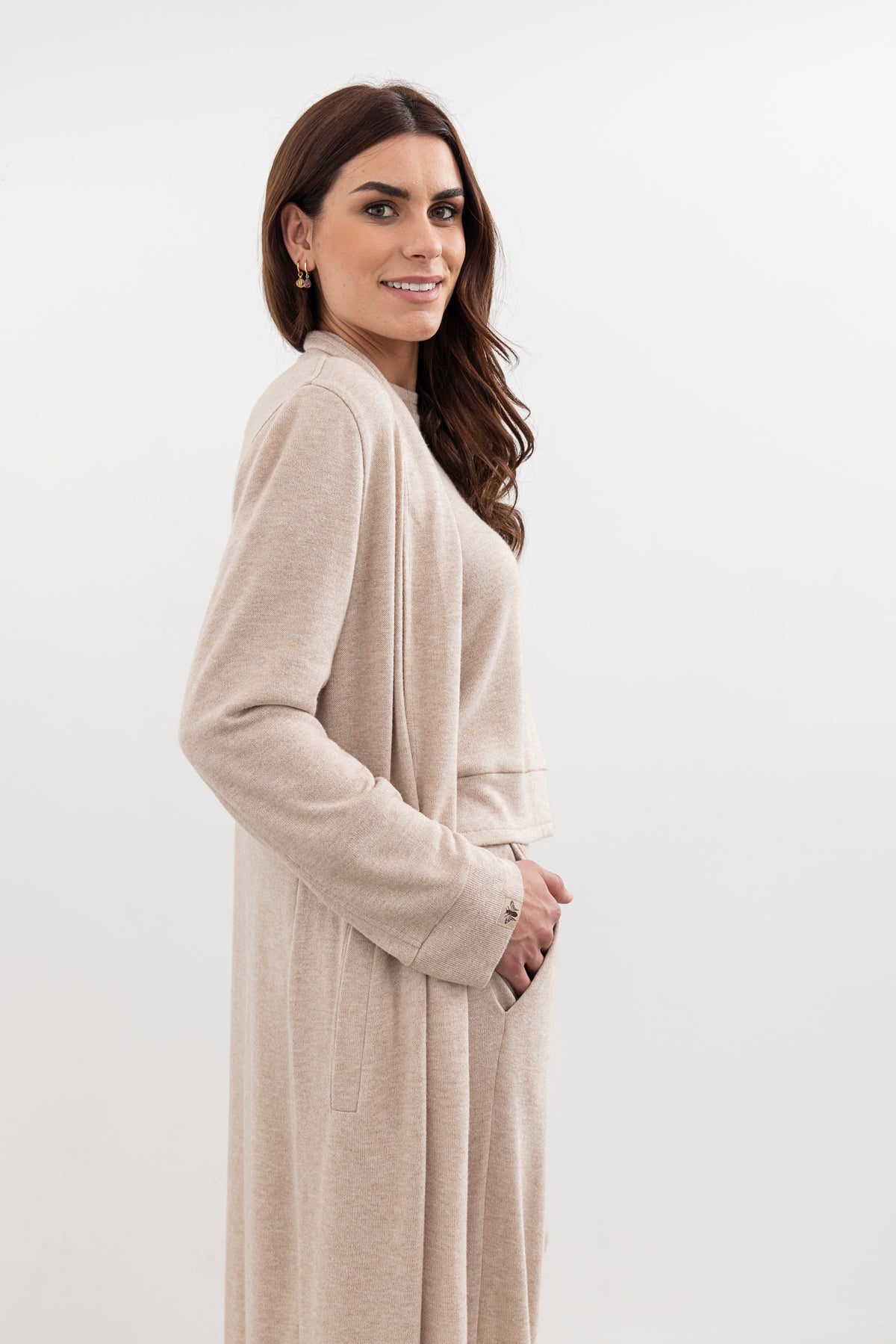 Moss Shelby Loungewear Coatigan - Oat