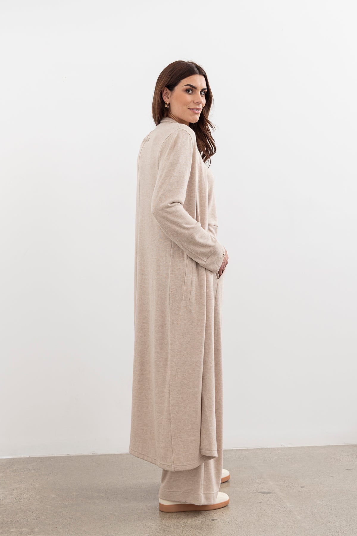 Moss Shelby Loungewear Coatigan - Oat