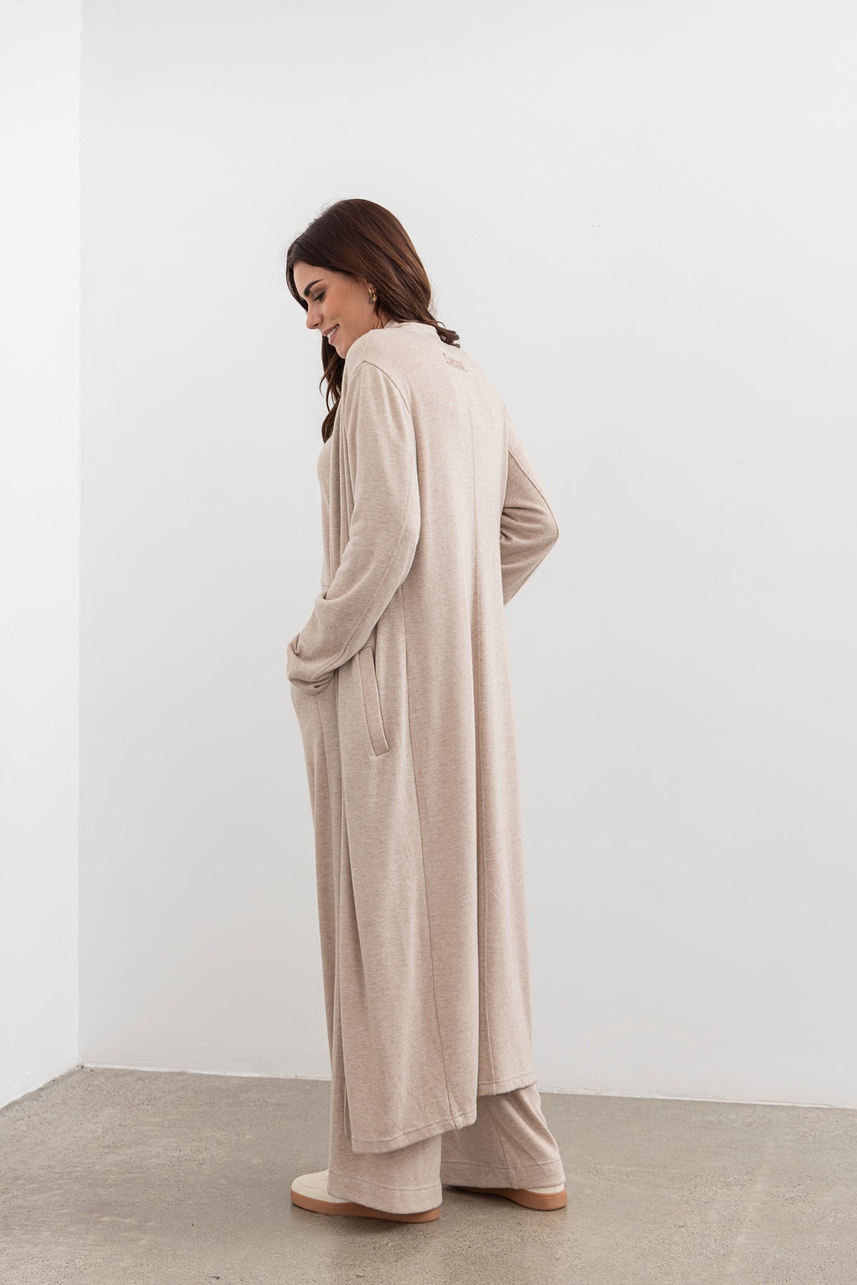 Moss Shelby Loungewear Coatigan - Oat