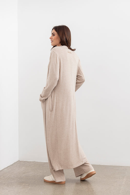 Moss Shelby Loungewear Coatigan - Oat