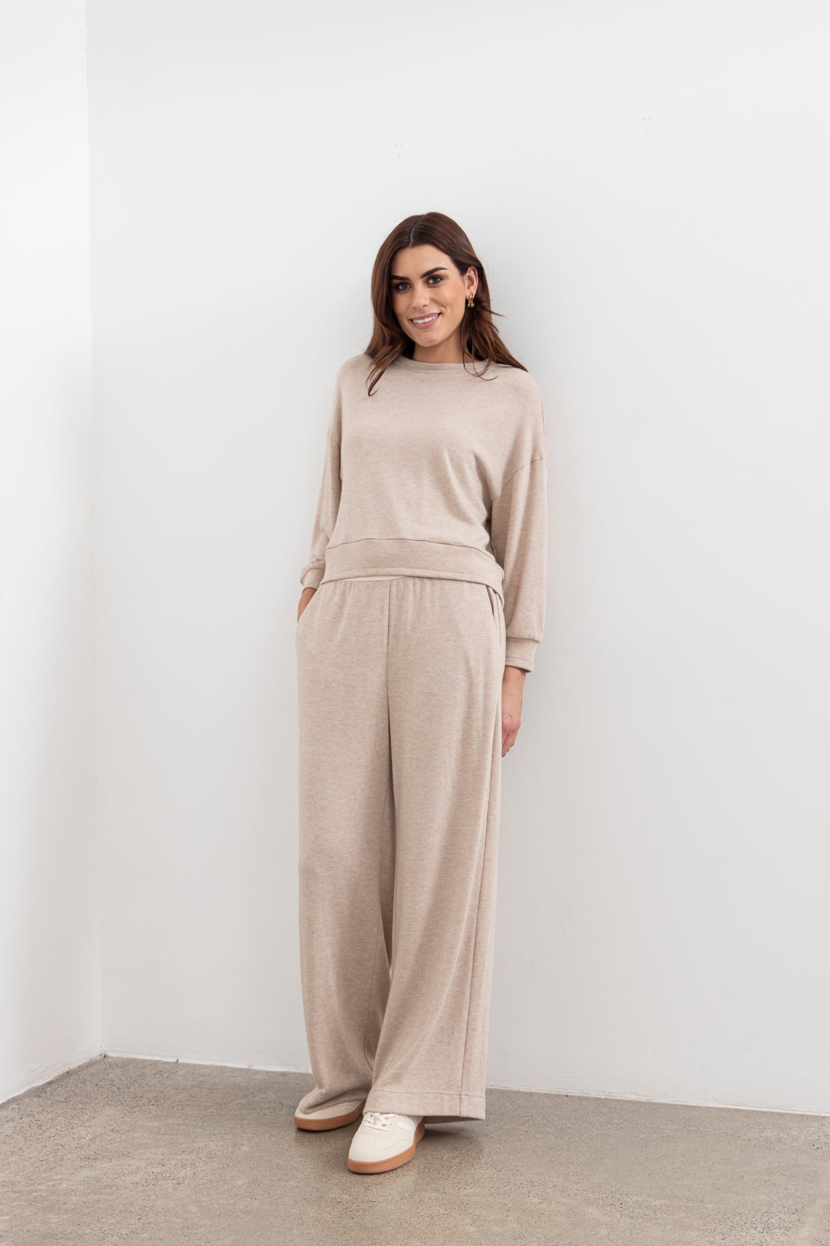 Moss Shelby Loungewear Top - Oat
