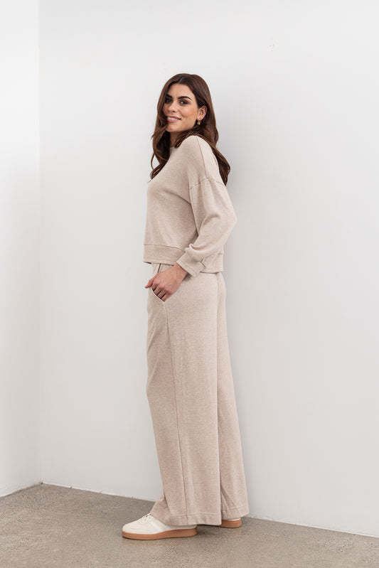 Moss Shelby Loungewear Pant - Oat