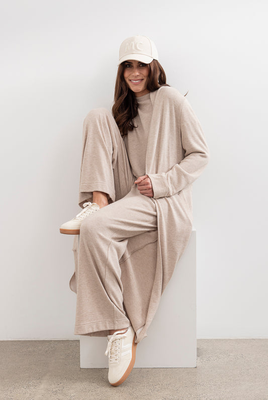 Moss Shelby Loungewear Coatigan - Oat