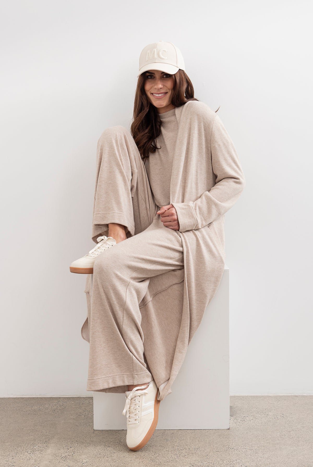 Moss Shelby Loungewear Coatigan - Oat