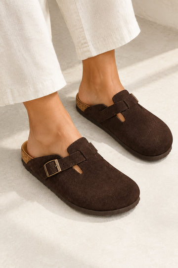 Neckermann Clogs - Choc Suede